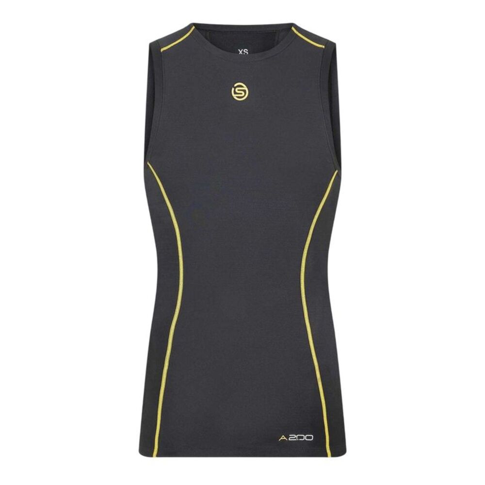 Skins Mens A200 Contrast Tank Top / Black